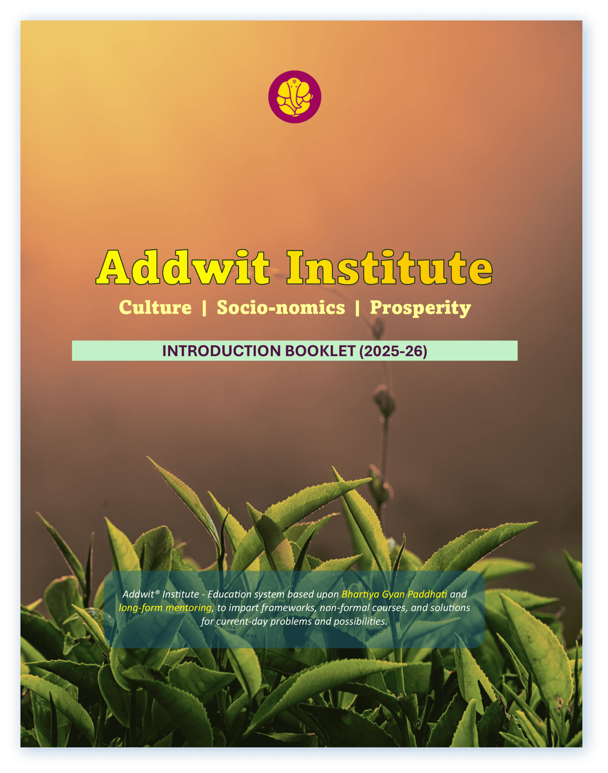 Addwit Institute Introduction Booklet (Prospectus) 2025-26